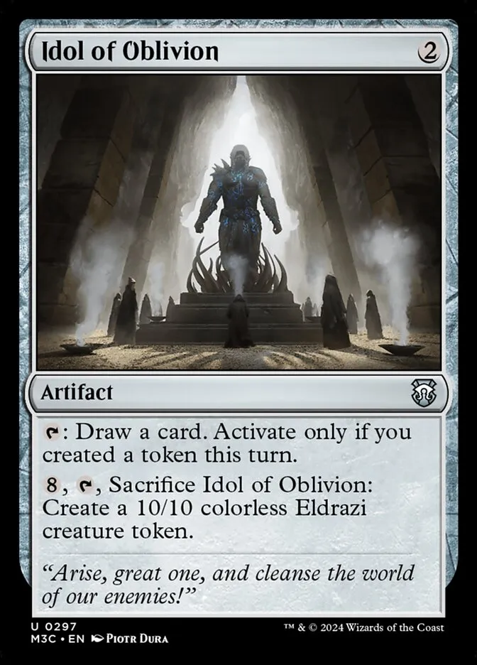 2024 Modern Horizons 3 Commander Idol of Oblivion #297 uncommon card image