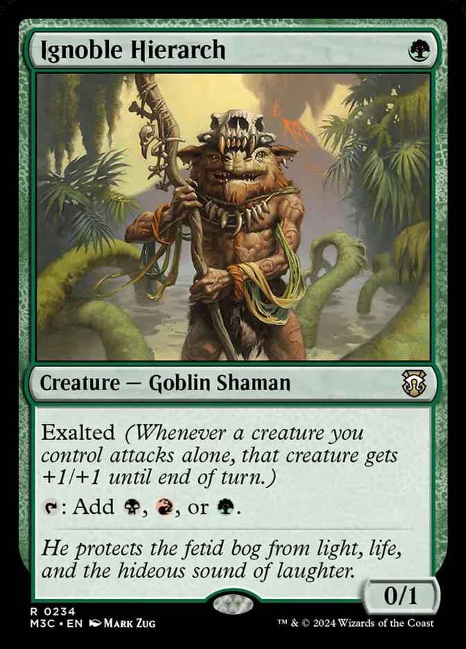 2024 Modern Horizons 3 Commander Ignoble Hierarch #234 rare card image