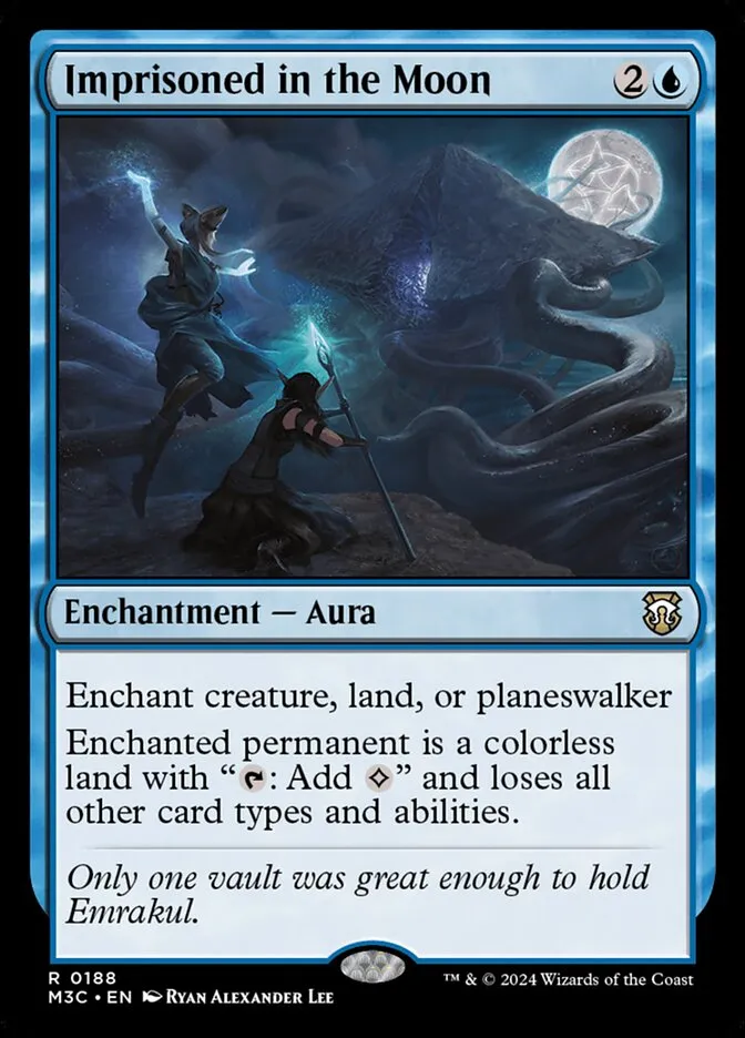 2024 Modern Horizons 3 Commander Imprisoned in the Moon #188 rare card image