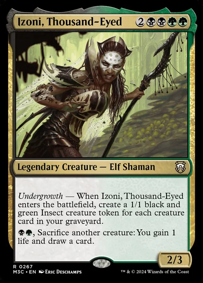 2024 Modern Horizons 3 Commander Izoni, Thousand-Eyed #267 rare card image