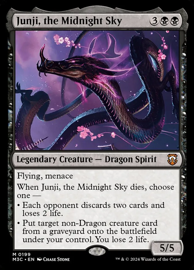 2024 Modern Horizons 3 Commander Junji, the Midnight Sky #199 mythic card image