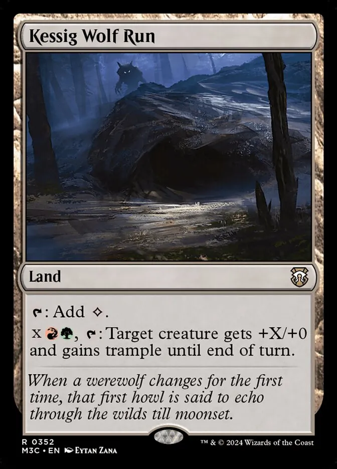2024 Modern Horizons 3 Commander Kessig Wolf Run #352 rare card image
