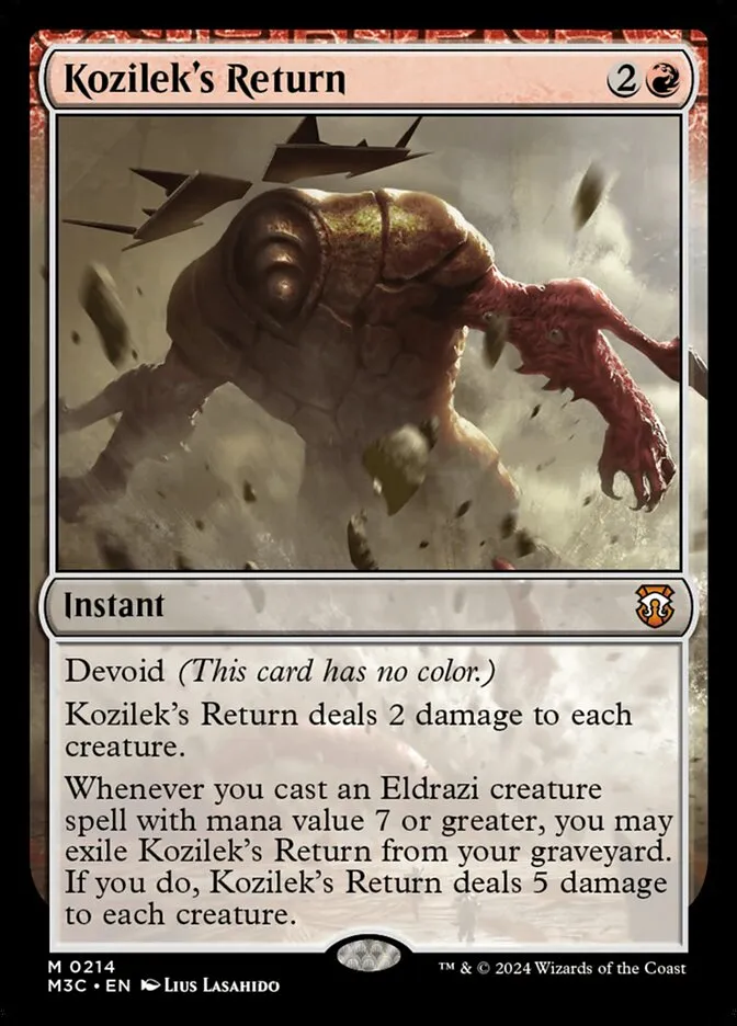 2024 Modern Horizons 3 Commander Kozilek's Return #214 mythic card image