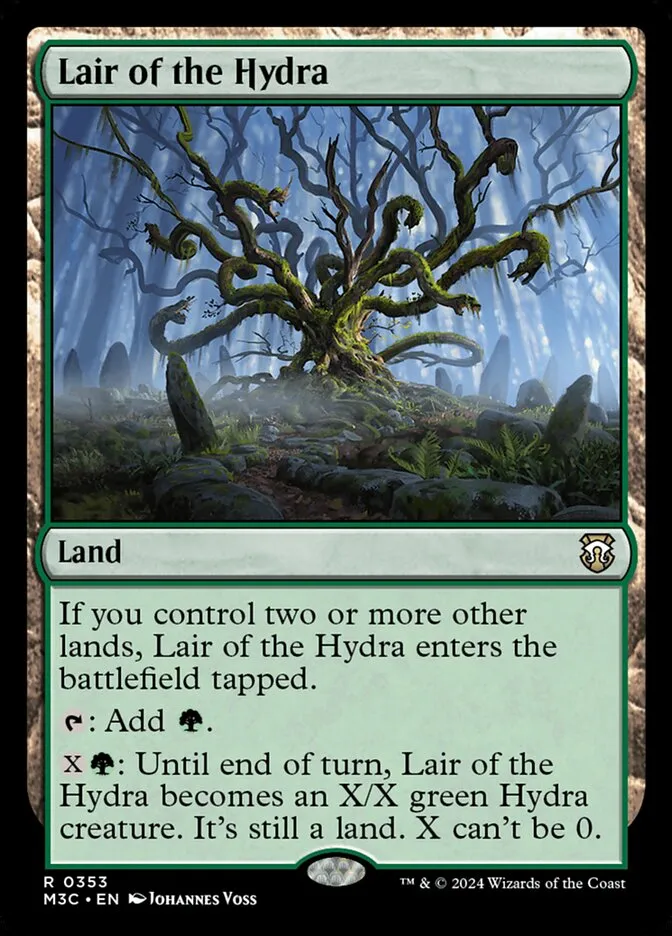 2024 Modern Horizons 3 Commander Lair of the Hydra #353 rare card image