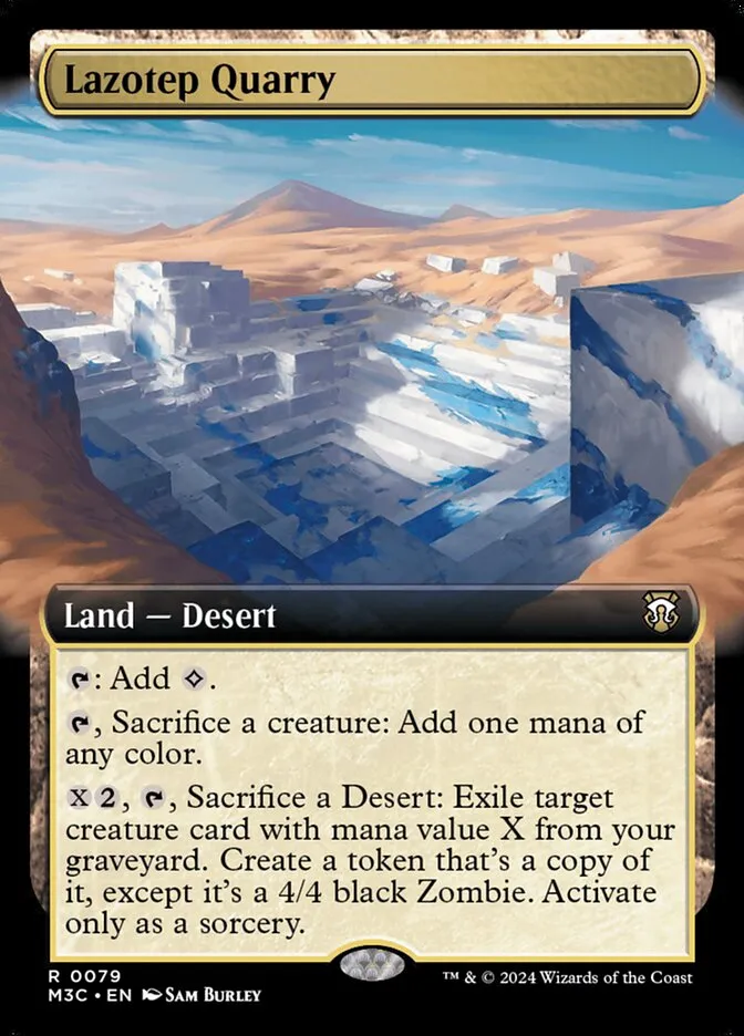 2024 Modern Horizons 3 Commander Lazotep Quarry rare #79 rare card image