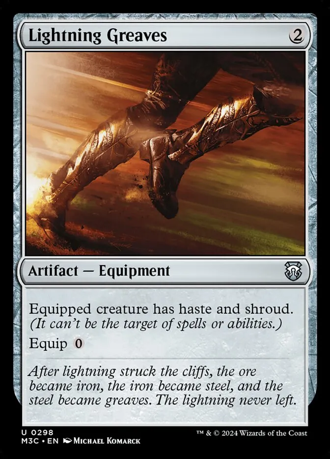 2024 Modern Horizons 3 Commander Lightning Greaves #298 uncommon card image