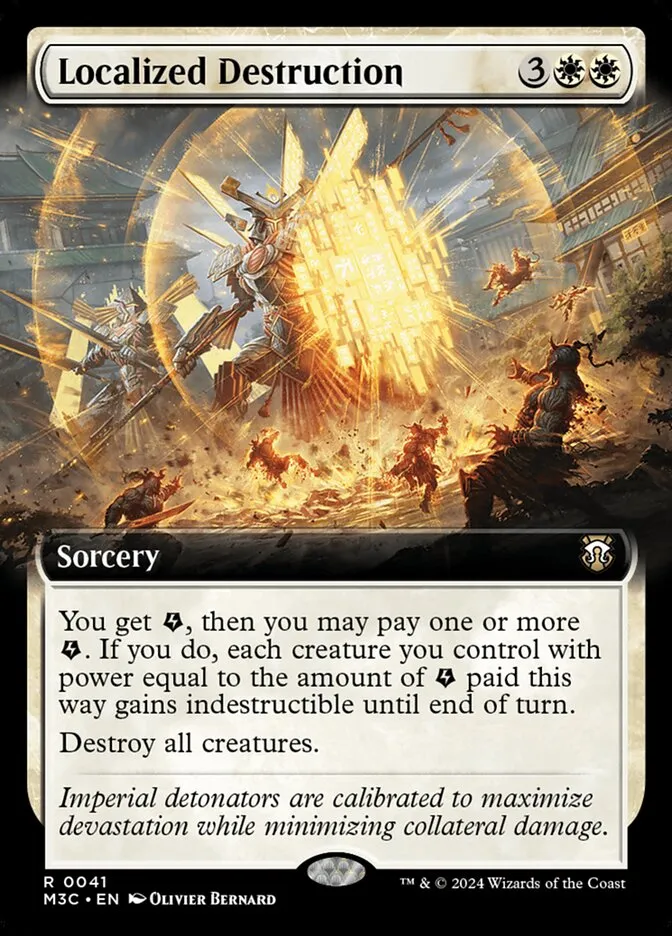 2024 Modern Horizons 3 Commander Localized Destruction rare #41 rare card image