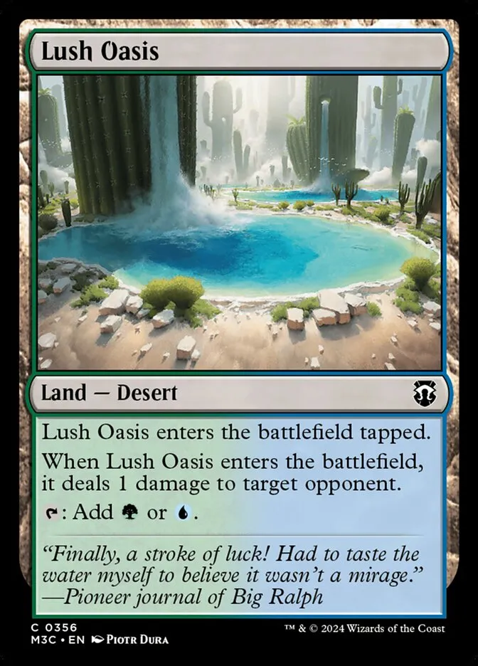 2024 Modern Horizons 3 Commander Lush Oasis #356 common card image
