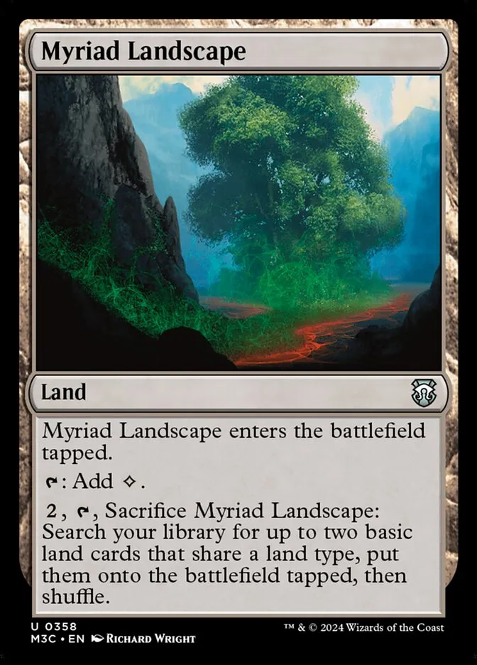 2024 Modern Horizons 3 Commander Myriad Landscape #358 uncommon card image