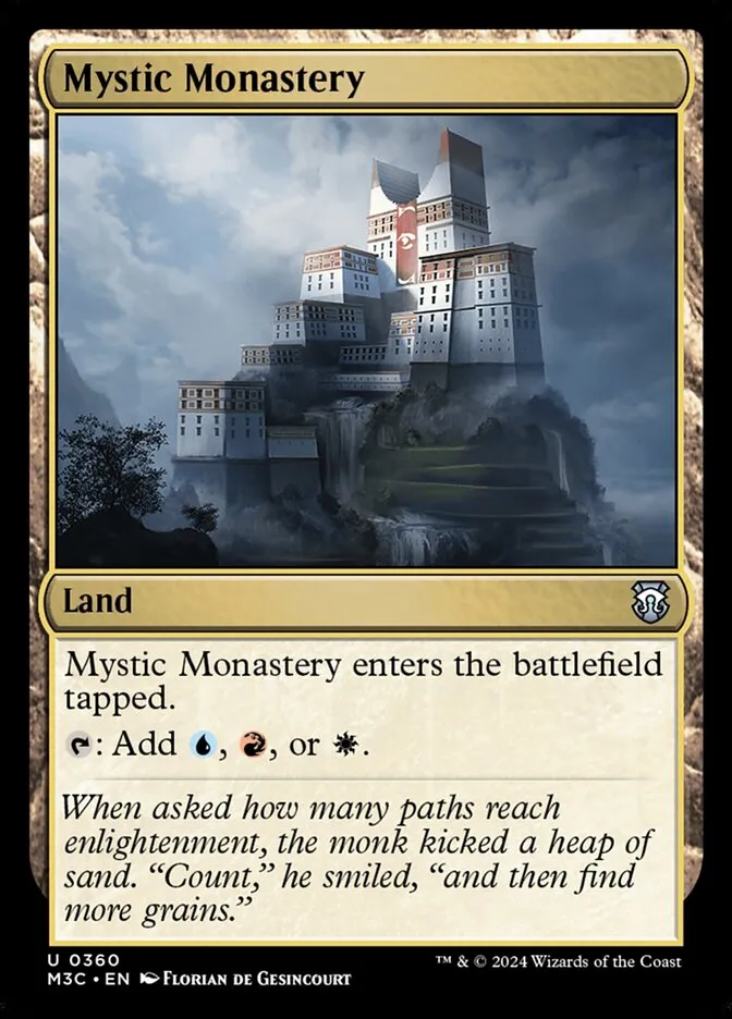 2024 Modern Horizons 3 Commander Mystic Monastery #360 uncommon card image