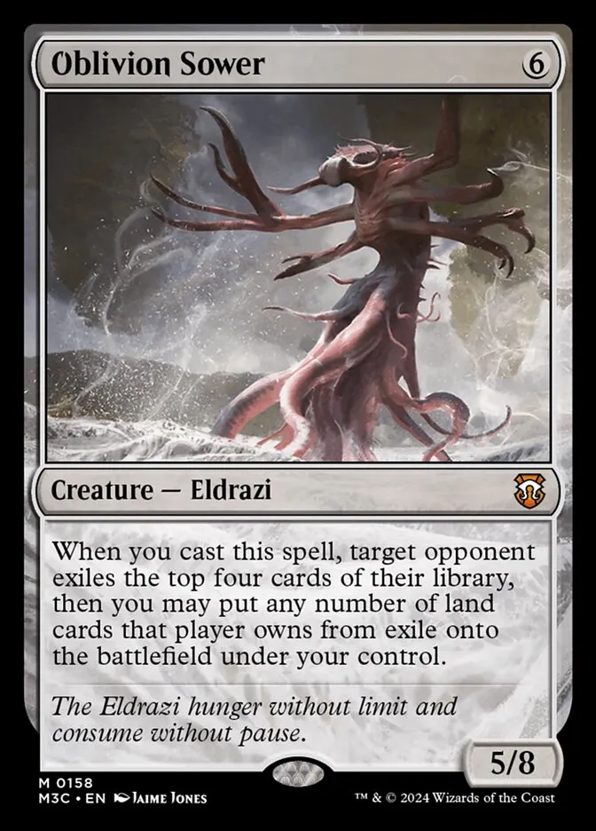 2024 Modern Horizons 3 Commander Oblivion Sower #158 mythic card image