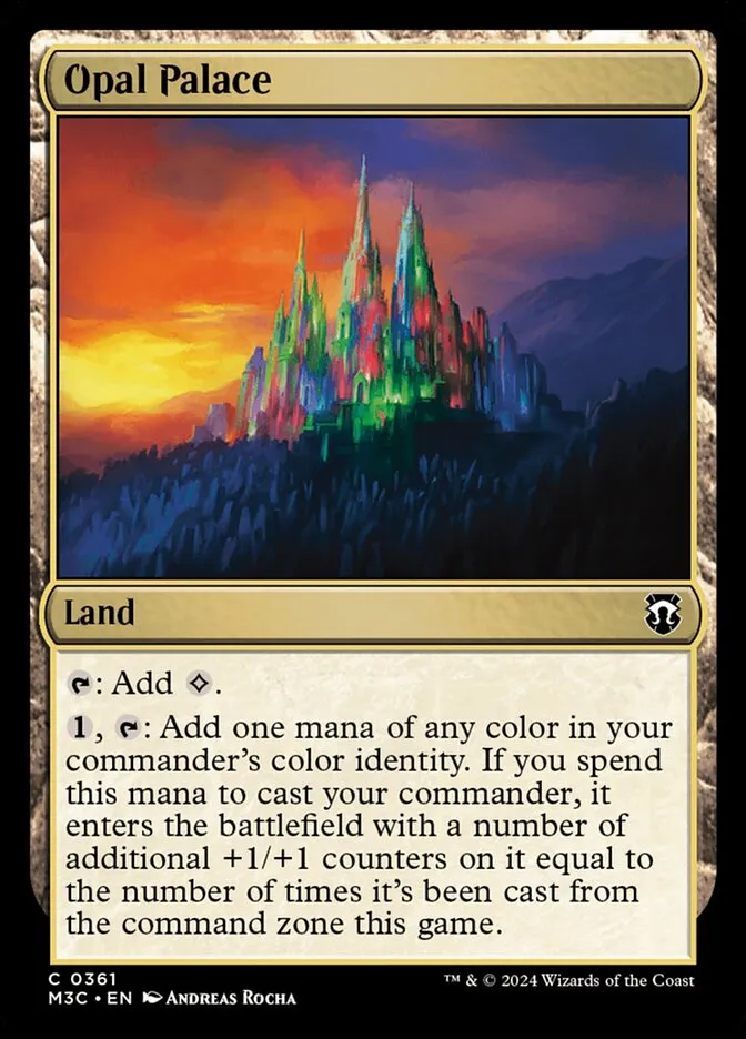 2024 Modern Horizons 3 Commander Opal Palace common #361 common card image