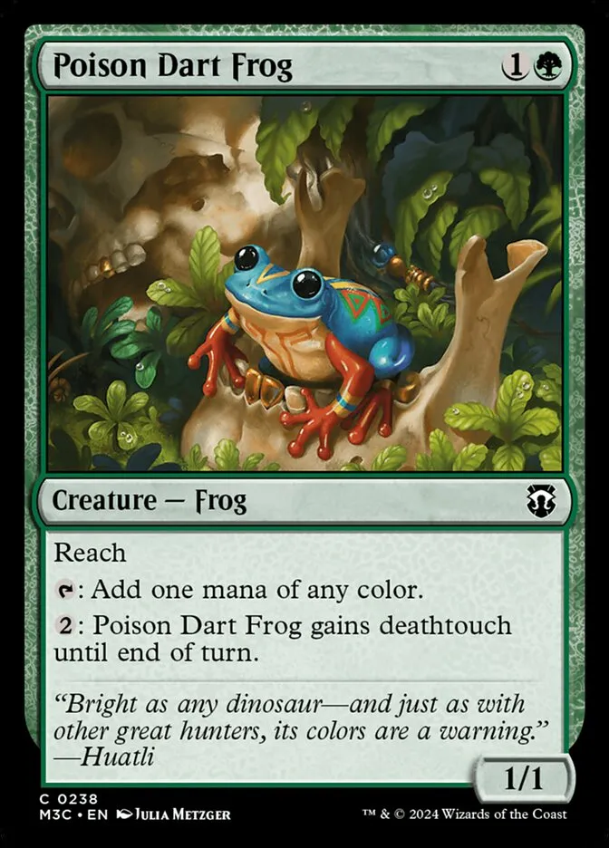 2024 Modern Horizons 3 Commander Poison Dart Frog #238 common card image