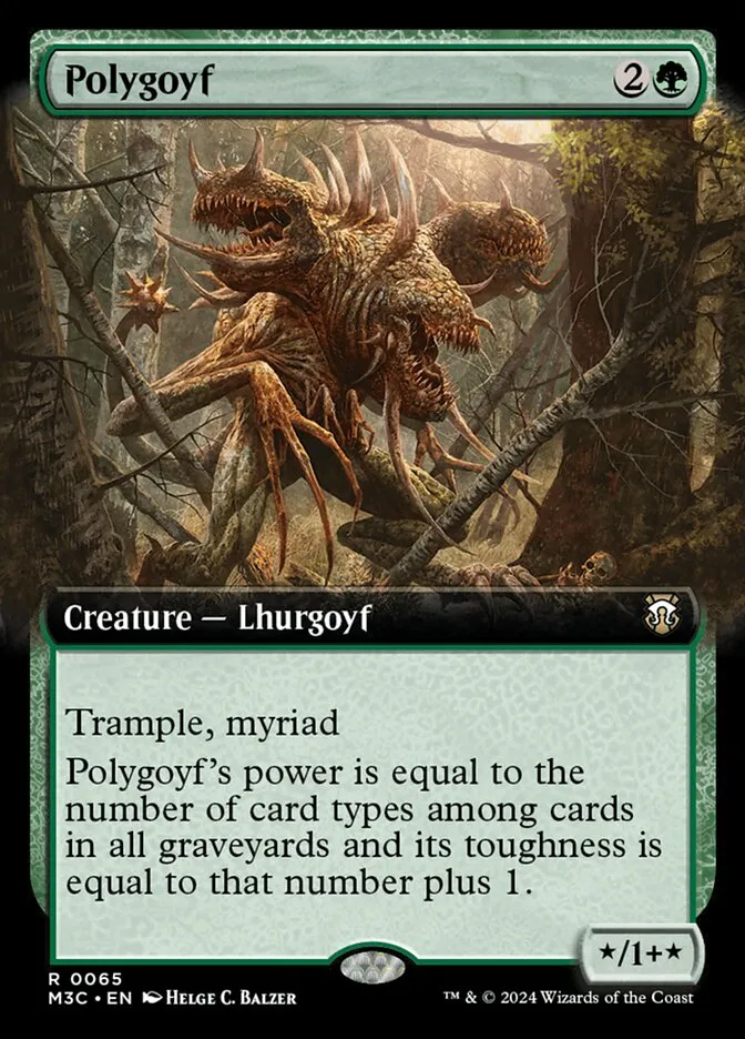 2024 Modern Horizons 3 Commander Polygoyf rare #65 rare card image
