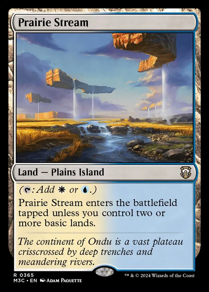 2024 Modern Horizons 3 Commander Prairie Stream #365 rare card image