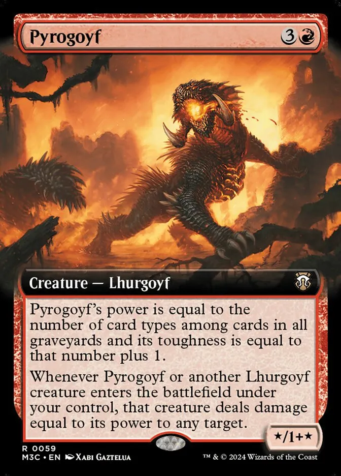 2024 Modern Horizons 3 Commander Pyrogoyf rare #59 rare card image