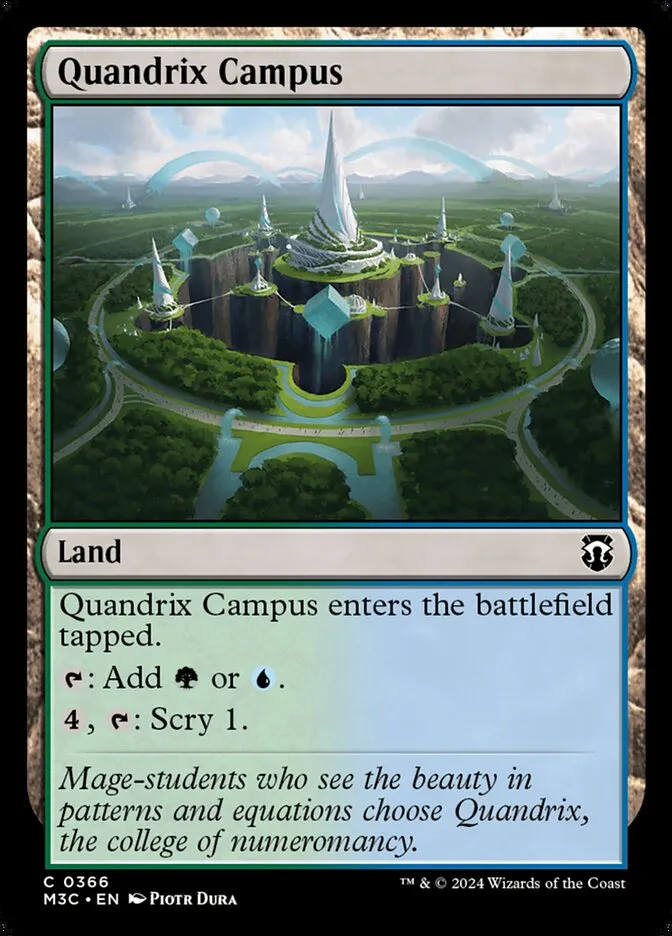 2024 Modern Horizons 3 Commander Quandrix Campus #366 common card image