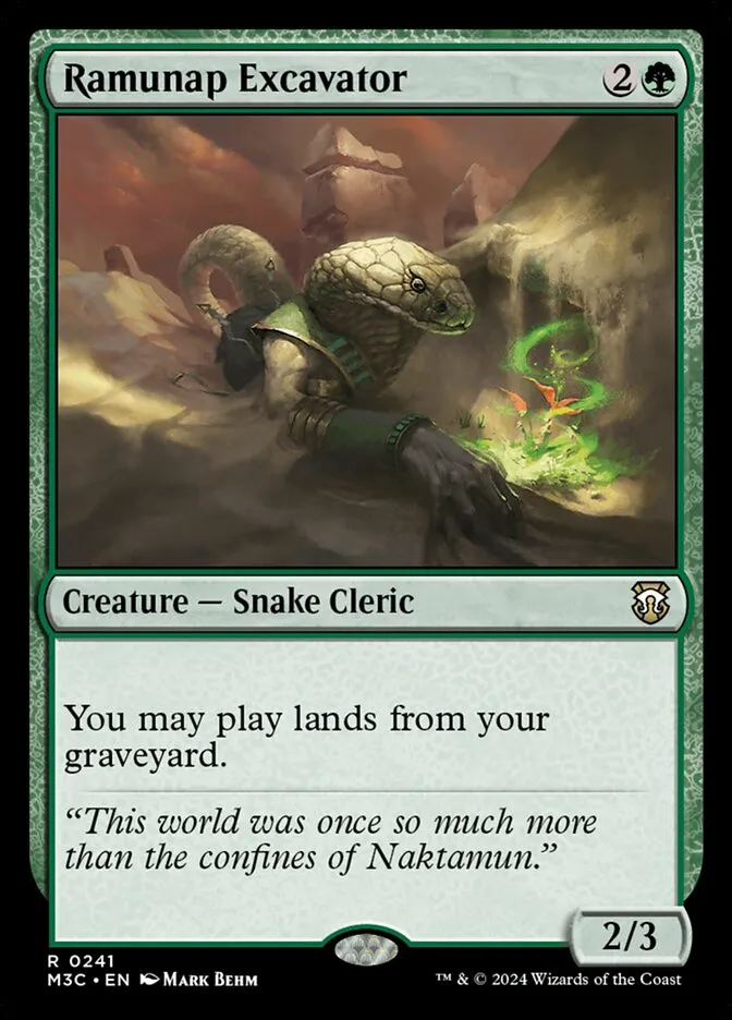 2024 Modern Horizons 3 Commander Ramunap Excavator #241 rare card image