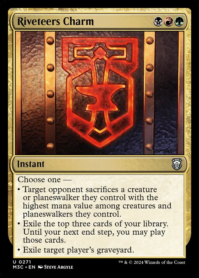 2024 Modern Horizons 3 Commander Riveteers Charm #271 uncommon card image