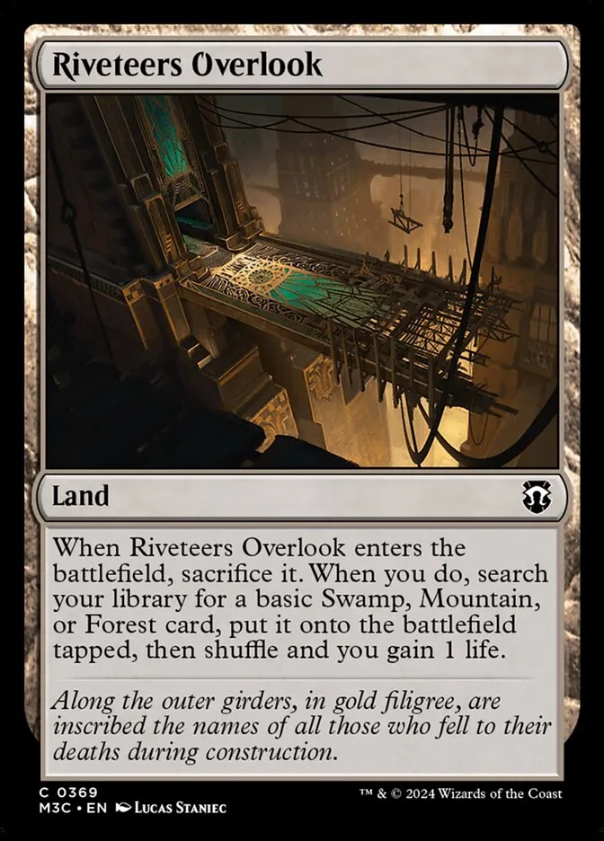 2024 Modern Horizons 3 Commander Riveteers Overlook common #369 common card image