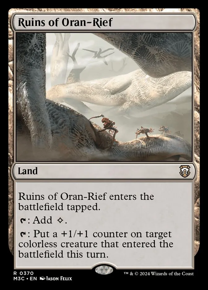 2024 Modern Horizons 3 Commander Ruins of Oran-Rief #370 rare card image