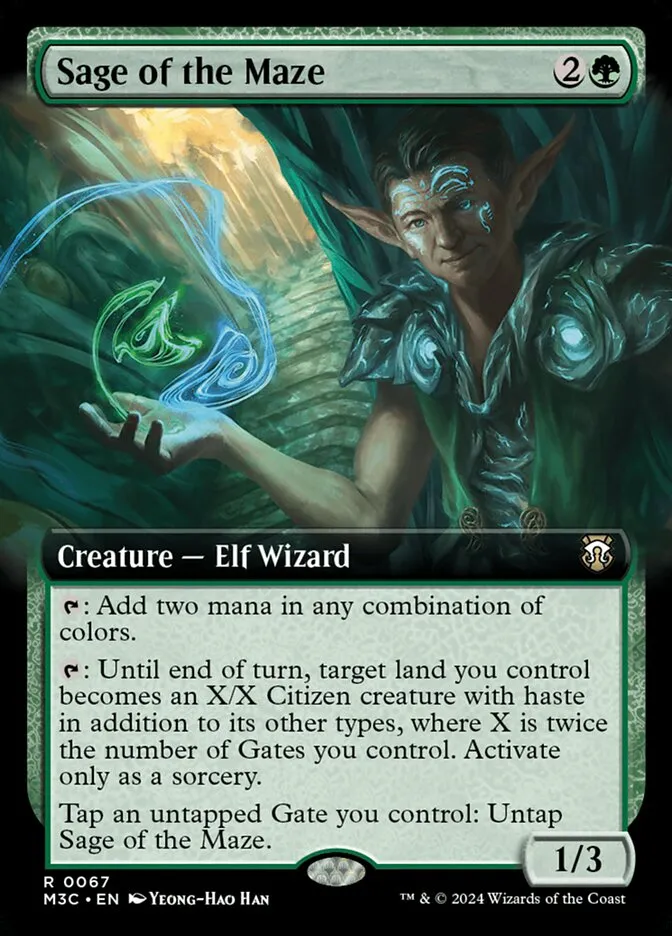2024 Modern Horizons 3 Commander Sage of the Maze rare #67 rare card image