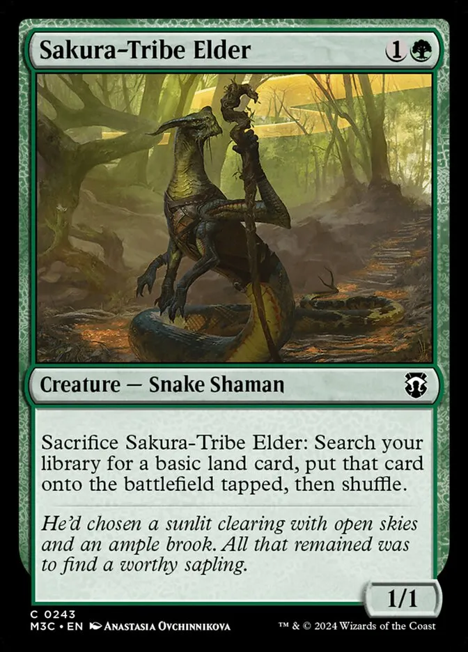 2024 Modern Horizons 3 Commander Sakura-Tribe Elder common #243 common card image