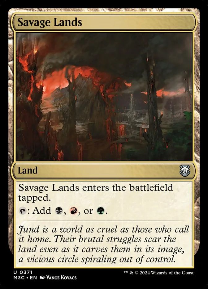 2024 Modern Horizons 3 Commander Savage Lands #371 uncommon card image