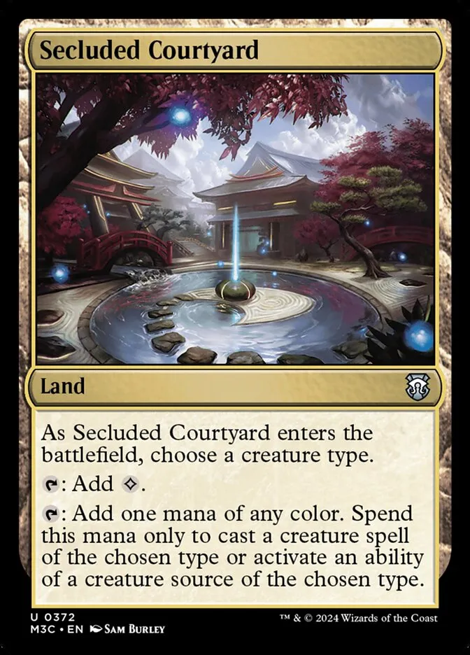 2024 Modern Horizons 3 Commander Secluded Courtyard #372 uncommon card image