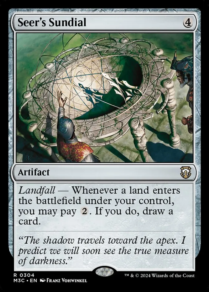 2024 Modern Horizons 3 Commander Seer's Sundial #304 rare card image