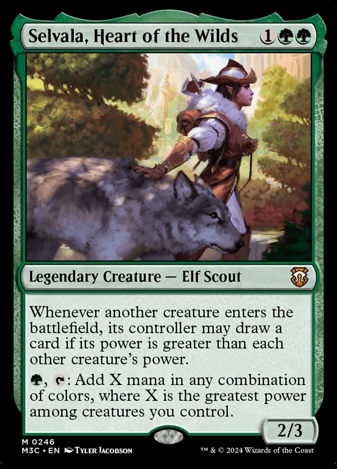 2024 Modern Horizons 3 Commander Selvala, Heart of the Wilds #246 mythic card image