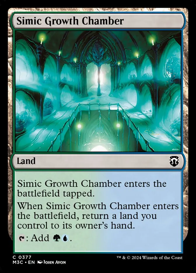 2024 Modern Horizons 3 Commander Simic Growth Chamber #377 common card image