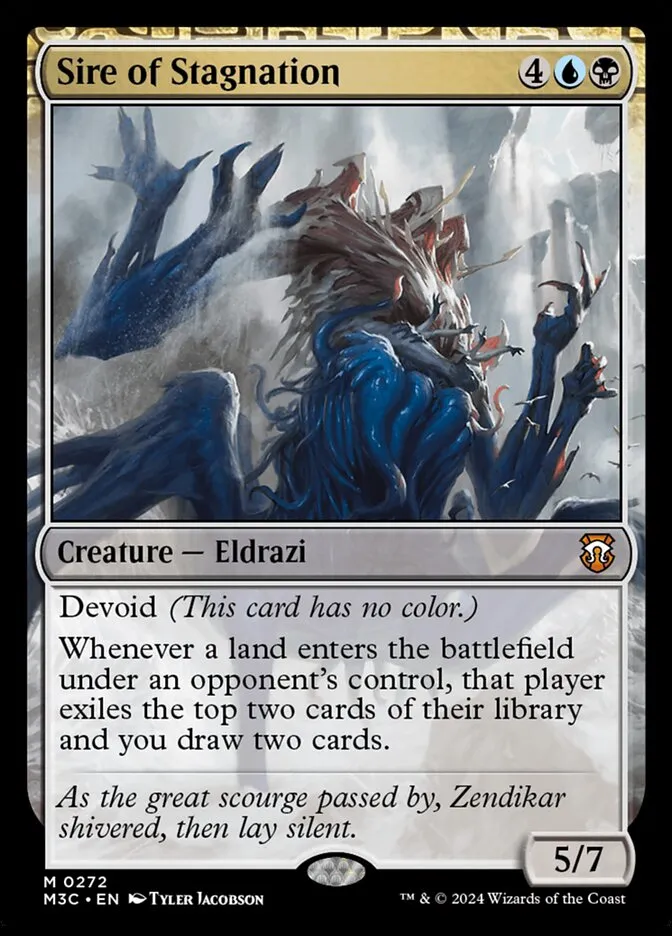 2024 Modern Horizons 3 Commander Sire of Stagnation #272 mythic card image