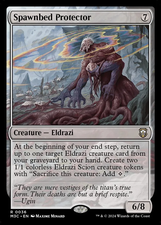 2024 Modern Horizons 3 Commander Spawnbed Protector [Foil] rare #36 rare card image