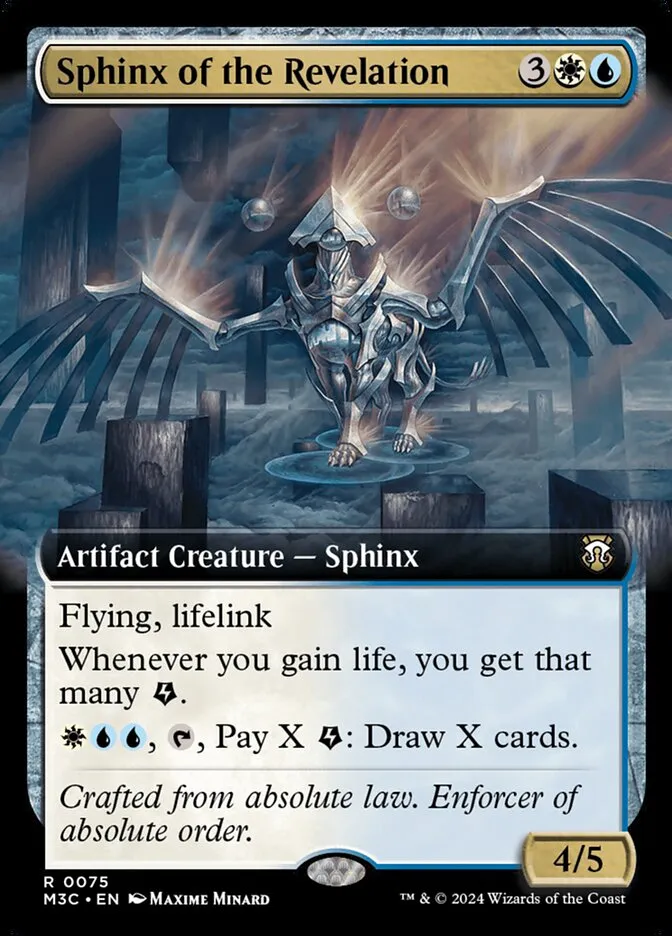 2024 Modern Horizons 3 Commander Sphinx of the Revelation rare #75 rare card image