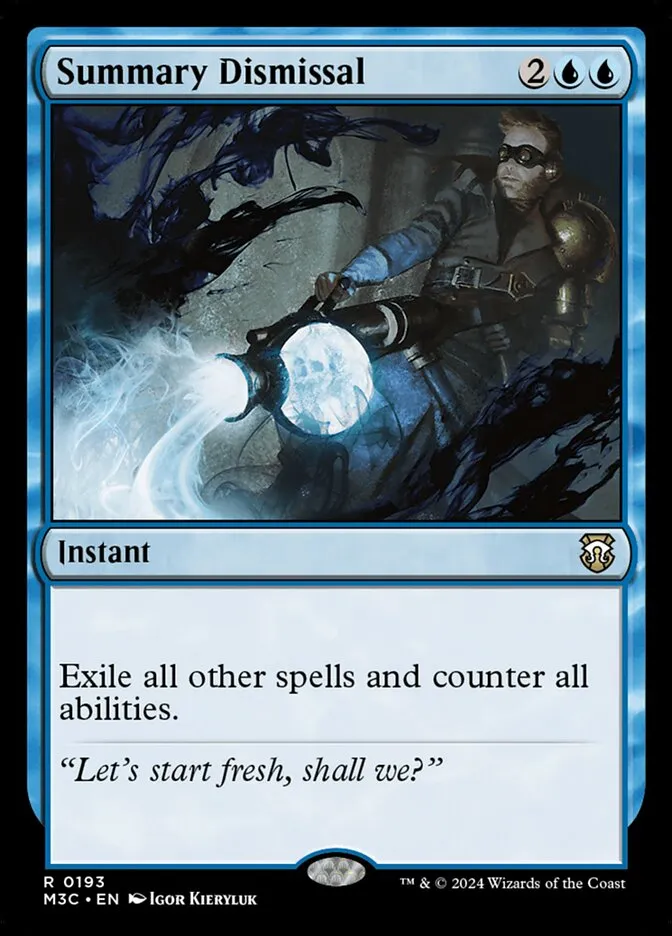 2024 Modern Horizons 3 Commander Summary Dismissal #193 rare card image