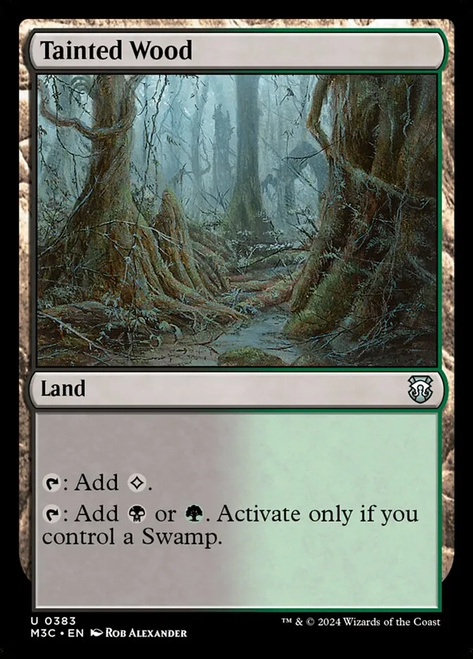 2024 Modern Horizons 3 Commander Tainted Wood #383 uncommon card image