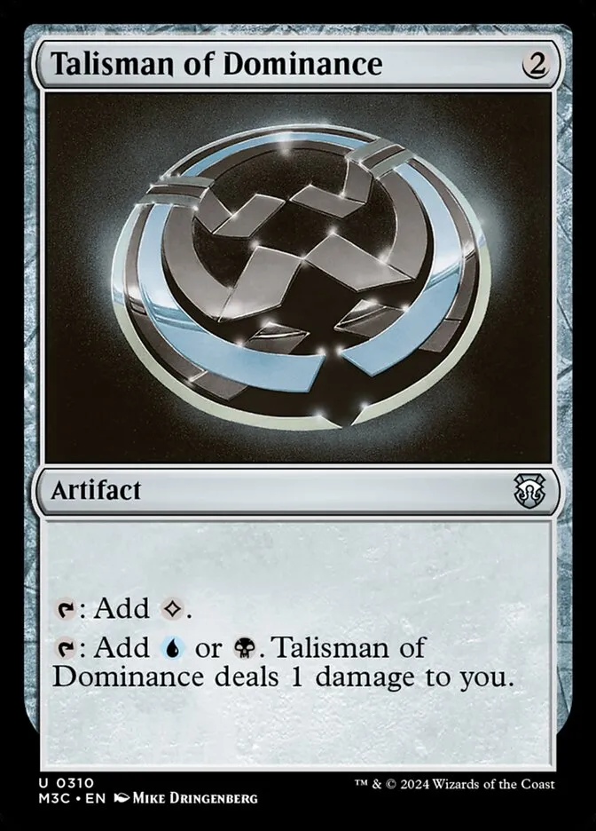2024 Modern Horizons 3 Commander Talisman of Dominance #310 uncommon card image