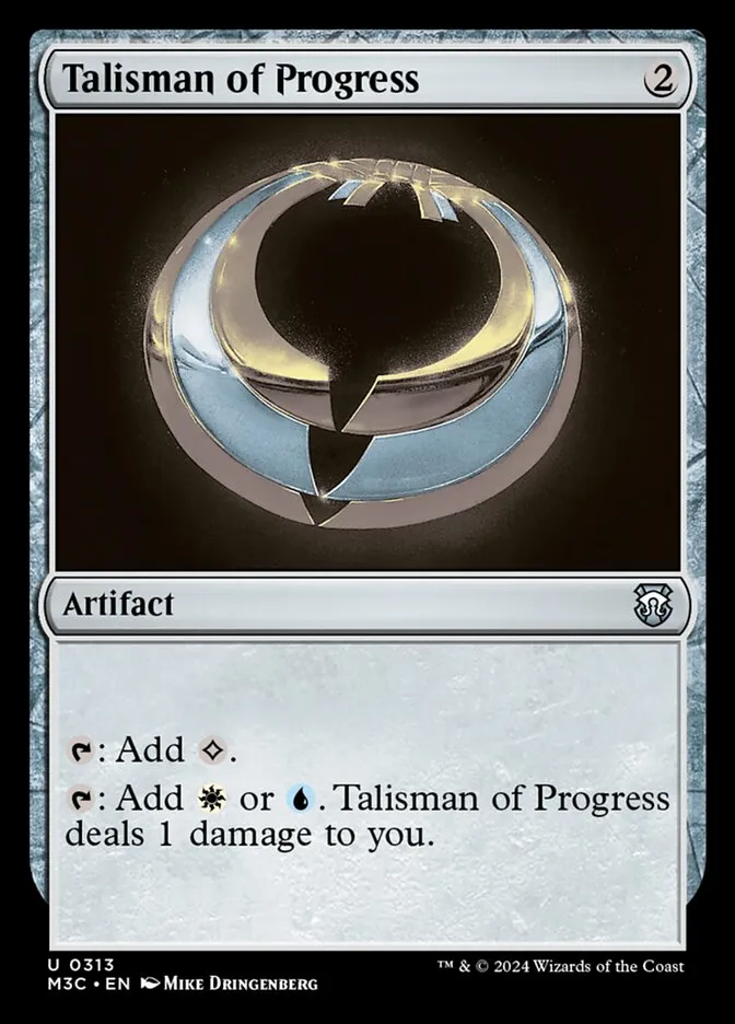 2024 Modern Horizons 3 Commander Talisman of Progress #313 uncommon card image