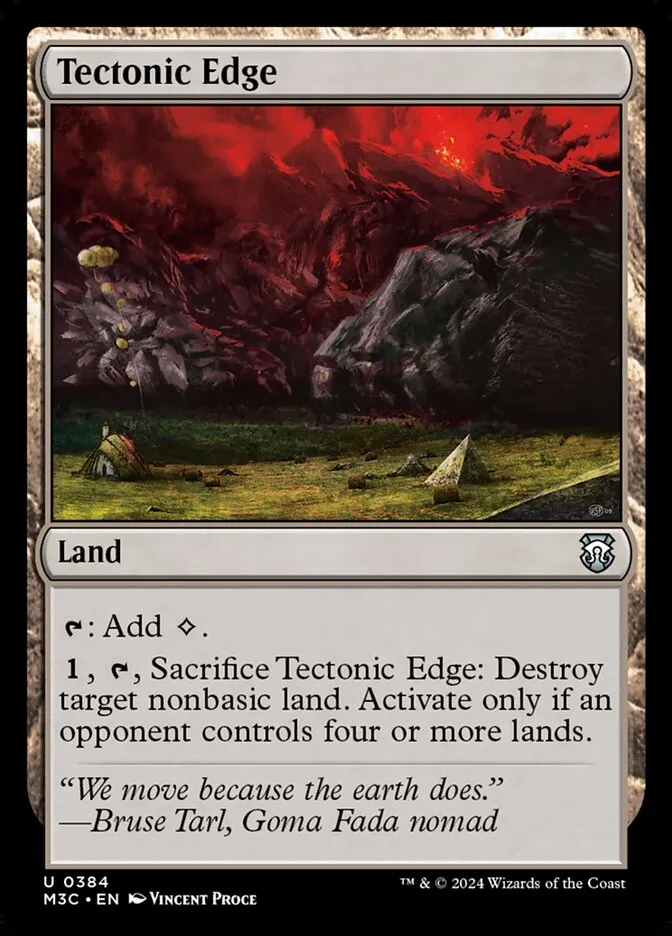 2024 Modern Horizons 3 Commander Tectonic Edge uncommon #384 uncommon card image