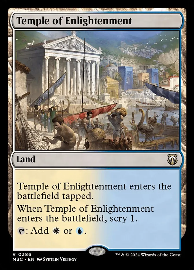 2024 Modern Horizons 3 Commander Temple of Enlightenment #386 rare card image