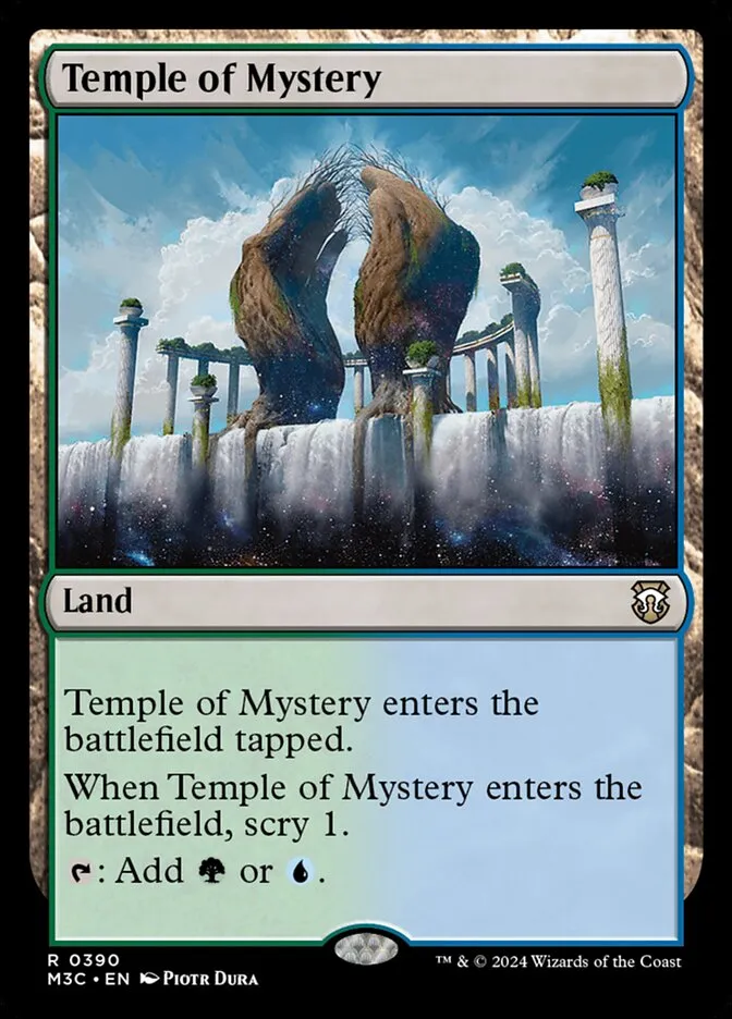 2024 Modern Horizons 3 Commander Temple of Mystery #390 rare card image