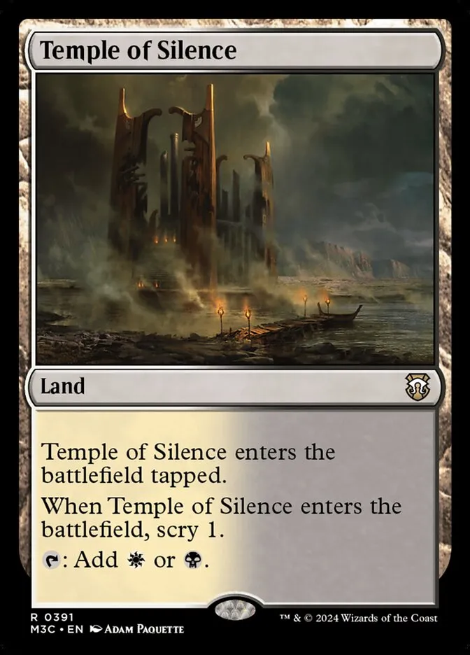 2024 Modern Horizons 3 Commander Temple of Silence #391 rare card image