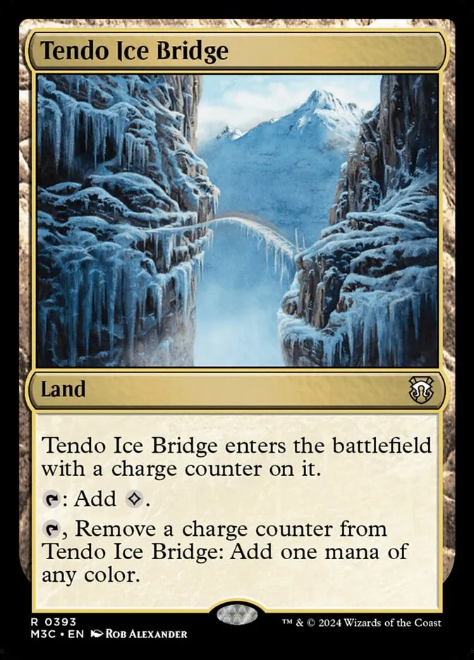 2024 Modern Horizons 3 Commander Tendo Ice Bridge #393 rare card image