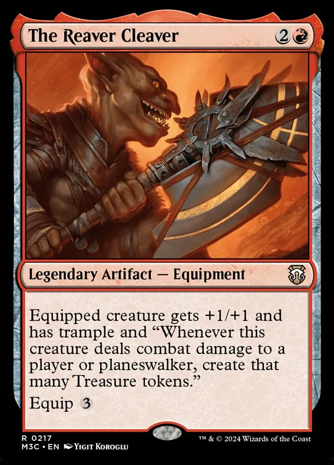 2024 Modern Horizons 3 Commander The Reaver Cleaver rare #217 rare card image