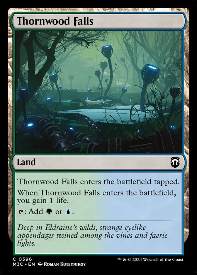 2024 Modern Horizons 3 Commander Thornwood Falls #396 common card image
