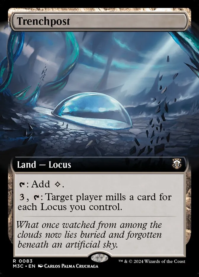 2024 Modern Horizons 3 Commander Trenchpost rare #83 rare card image