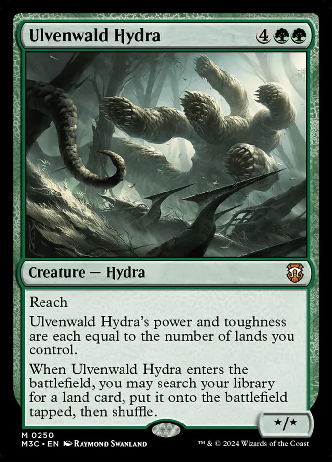 2024 Modern Horizons 3 Commander Ulvenwald Hydra #250 mythic card image