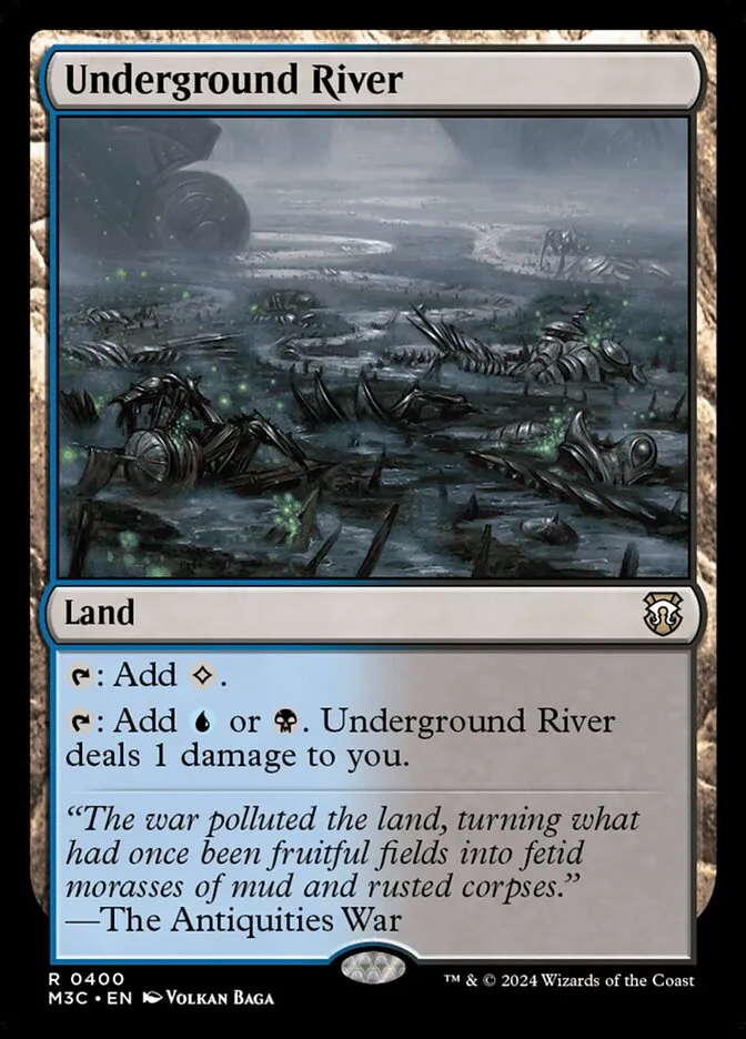 2024 Modern Horizons 3 Commander Underground River #400 rare card image