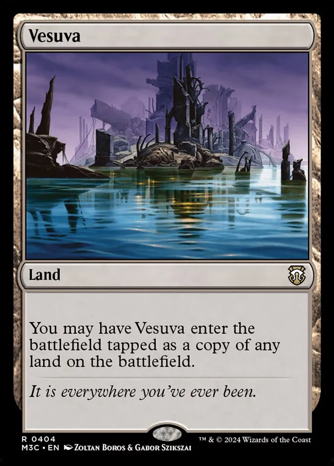 2024 Modern Horizons 3 Commander Vesuva #404 rare card image